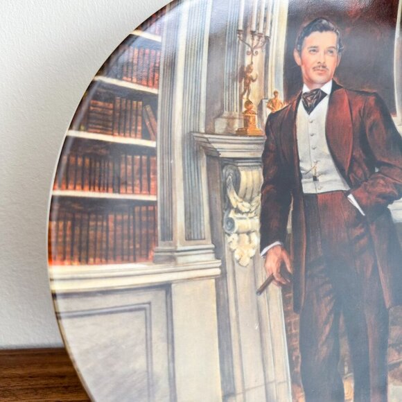 1981 Rhett Collector Plate | Gone with the Wind Vintage Movie Art - Picture 4 of 7